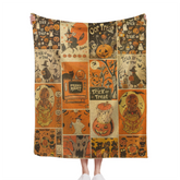🎃Vintage Spooky Pumpkin Custom Blanket - Halloween Blanket